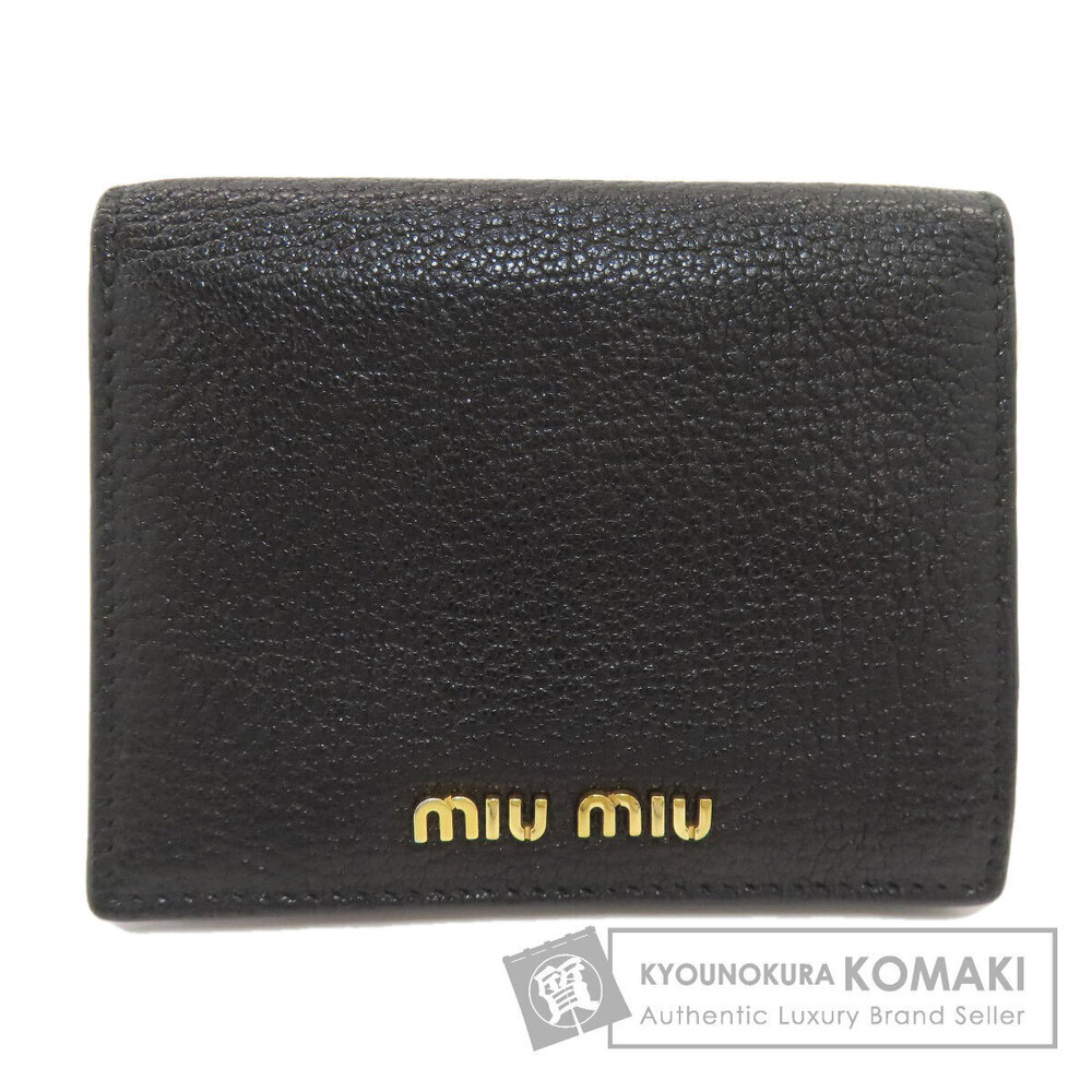 Miu Miu bi fold wallet coin leather